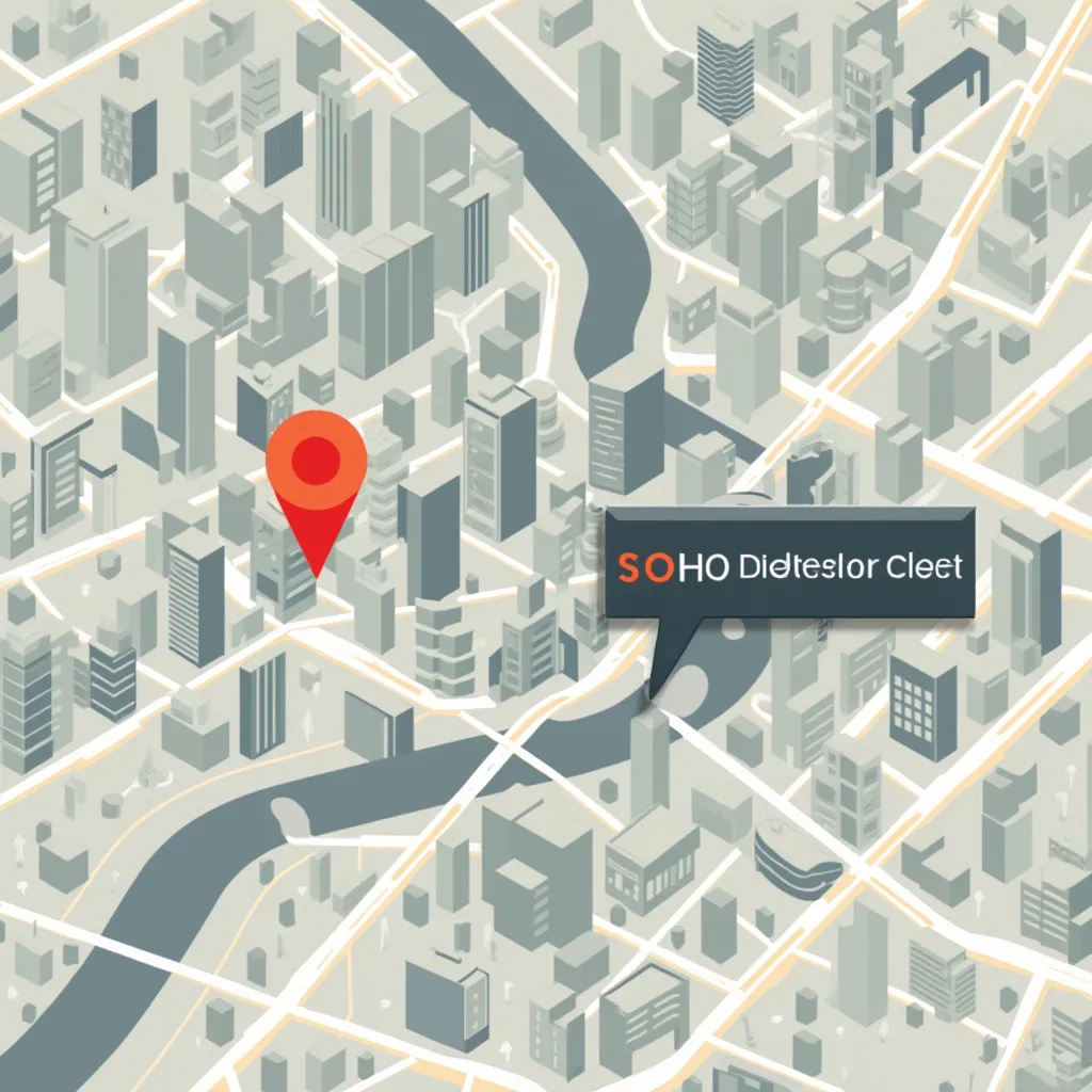 公司位置地图,北京SOHO现代城